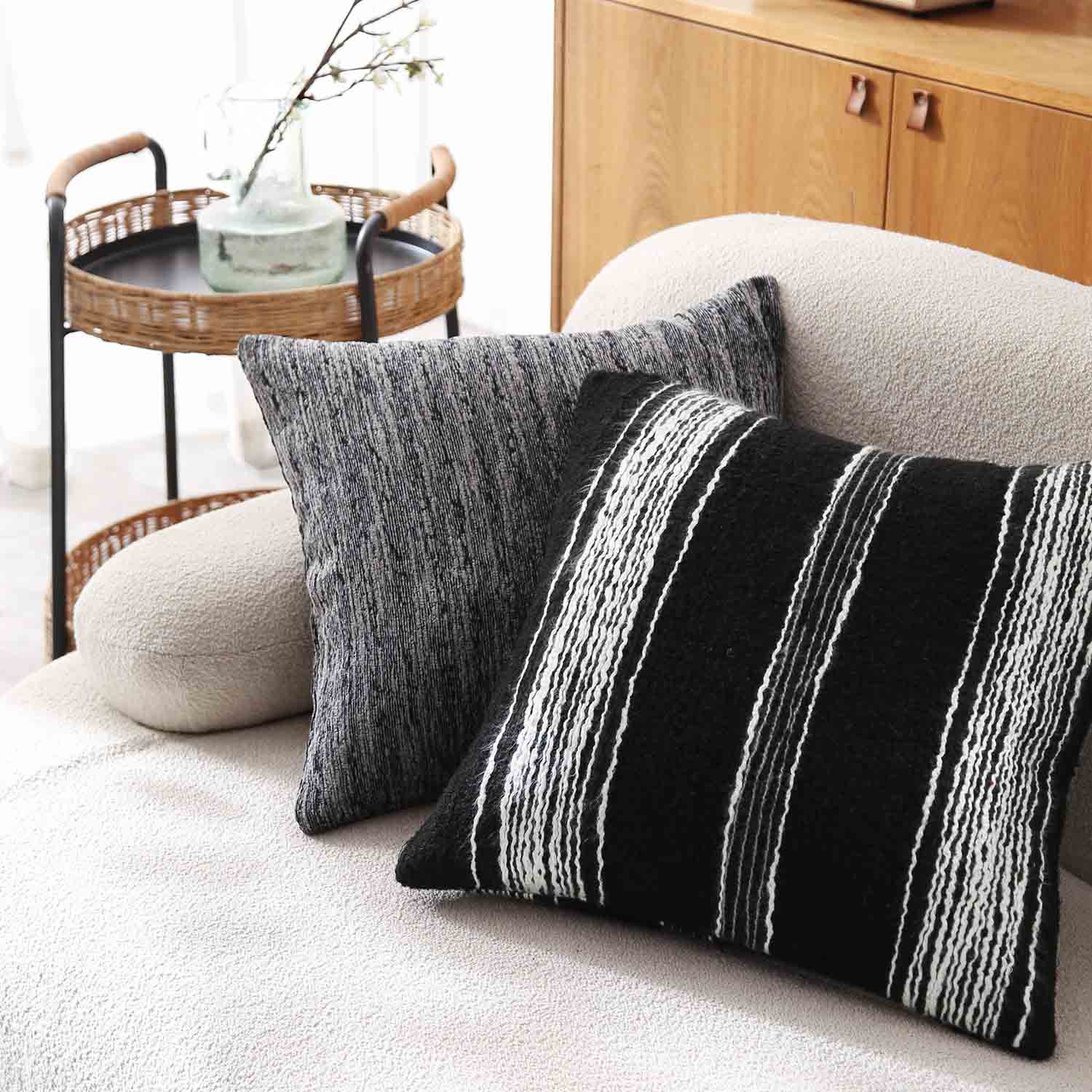 Larino Textured Chenille Decorative Pillow Cover-