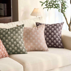 Monza Rustic Elegance Serene Floral Pillow Cover