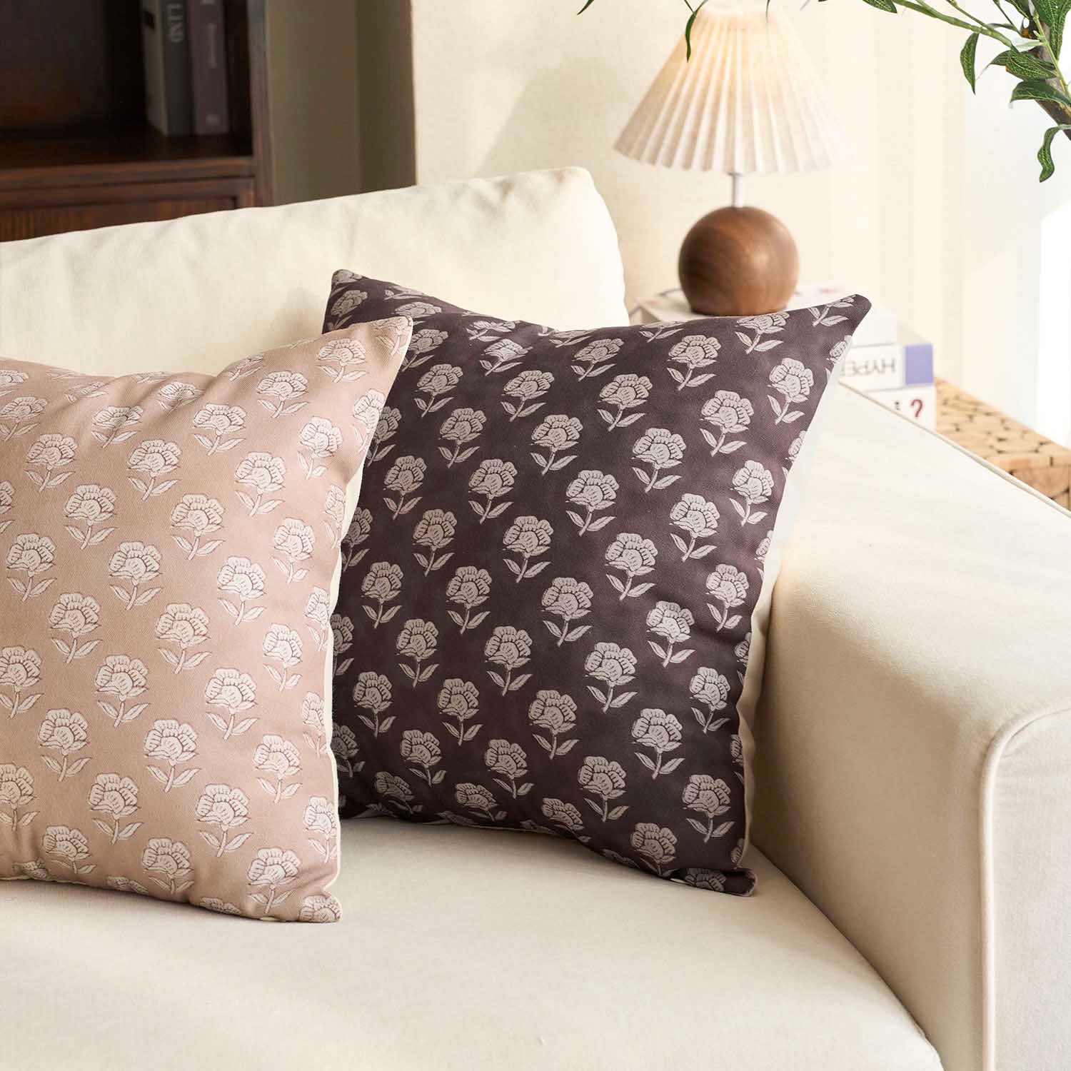 Monza Rustic Elegance Serene Floral Pillow Cover-